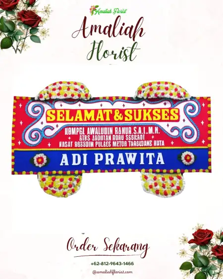 Papan Bunga Ucapan Selamat Gumirih